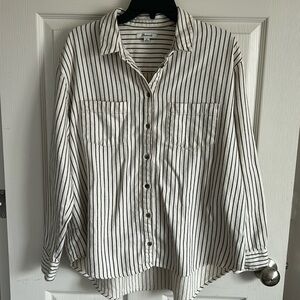 Madewell Striped Flannel Button Down